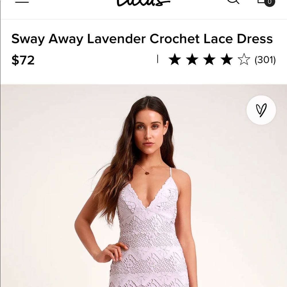 Lulus Sway Away Lavender Crochet Lace Dress